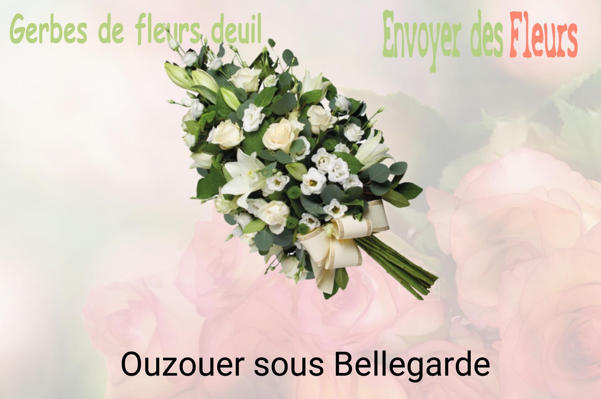 Gerbe de fleurs de deuil livrée à Ouzouer-sous-Bellegarde